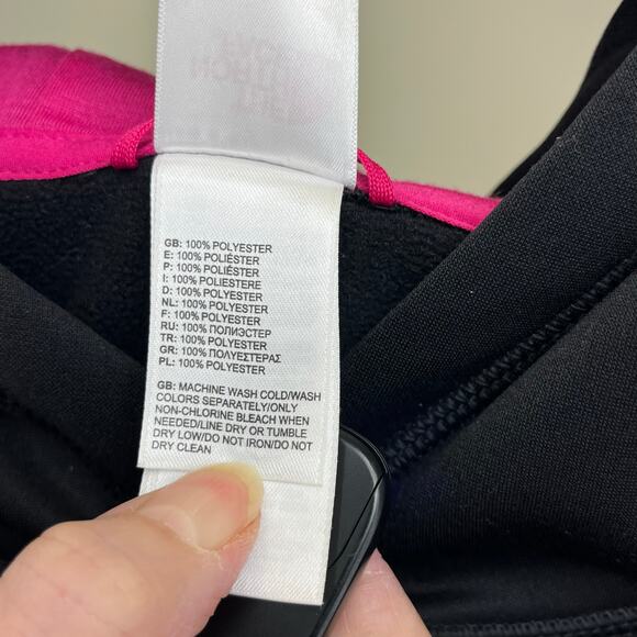 The North Face Dry Fit Fave Pullover Logo Pocket Hoodie Medium - Picture 6 of 7